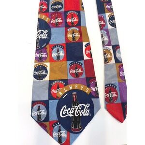 Vintage Coca Cola Mens Tie Retro